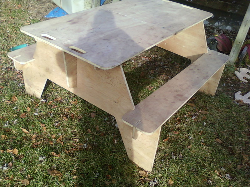 Plywood Picnic Table Plans